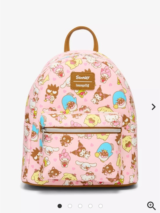 Loungefly Other - Loungefly Pink Sanrio Character Mini Backpack with Brown Trim